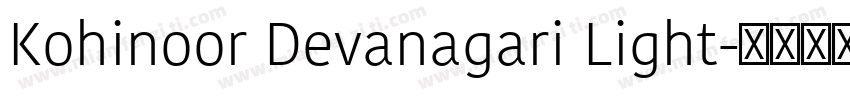 Kohinoor Devanagari Light字体转换